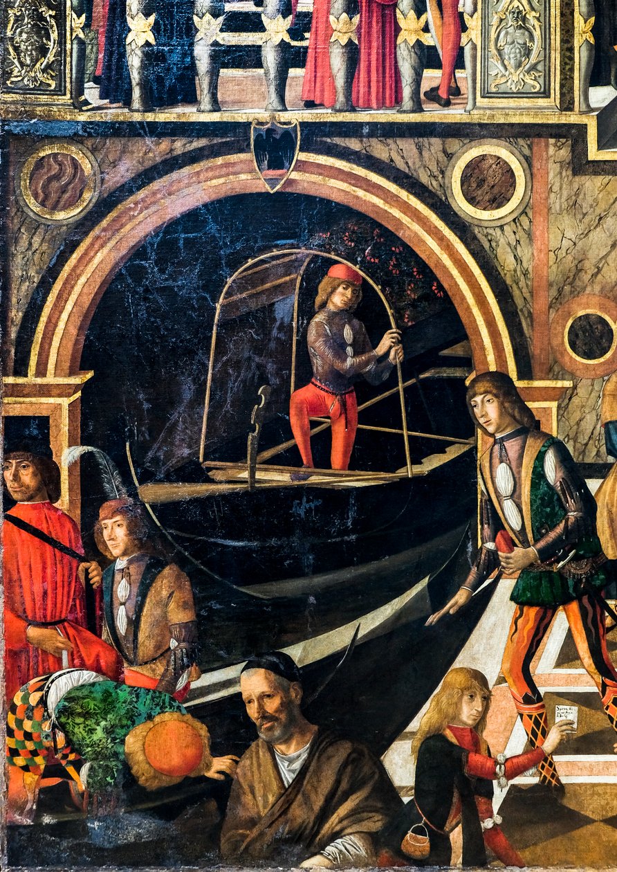 A cura milagrosa da filha de Benvegnudo da San Polo graças a uma relíquia da cruz, cerca de 1502 (óleo sobre tela) de Giovanni di Niccolo Mansueti