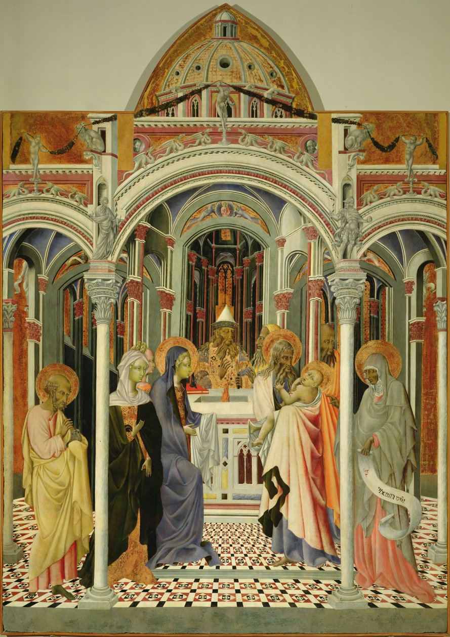 Apresentação de Jesus no templo, depois de 1445 de Giovanni di Paolo