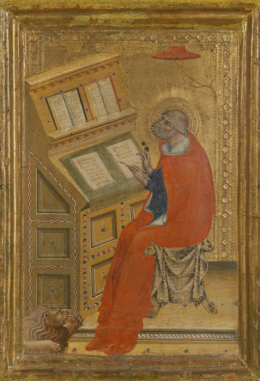 São Jerónimo no seu gabinete, c.1430 (pintura sobre madeira) de Giovanni di Paolo