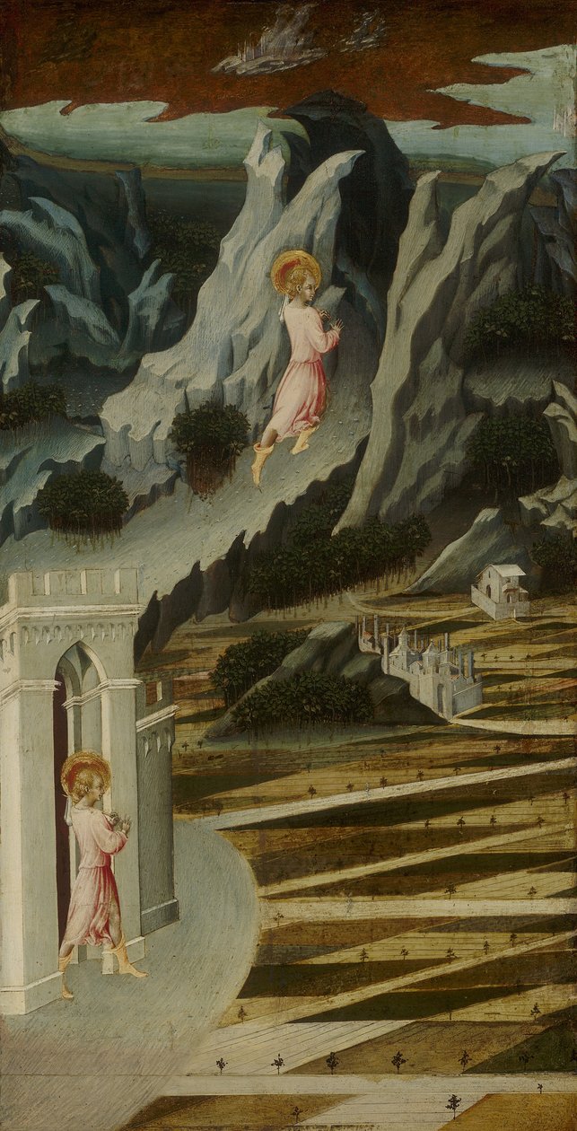 São João Batista entrando no deserto de Giovanni di Paolo