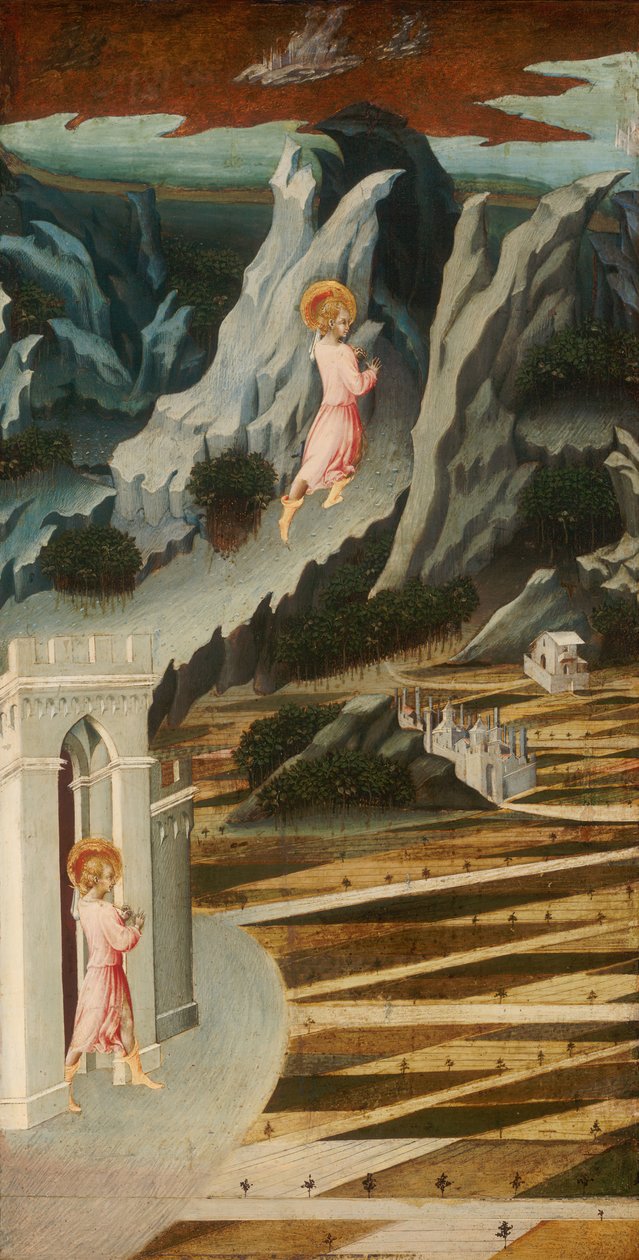 São João Batista Entrando no Deserto, 145560. de Giovanni di Paolo
