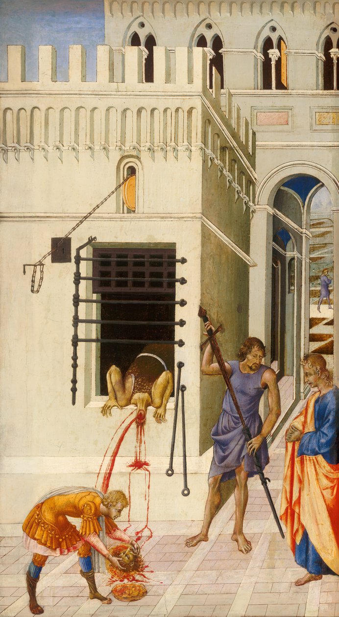 A Decapitação de São João Batista, 145560. de Giovanni di Paolo