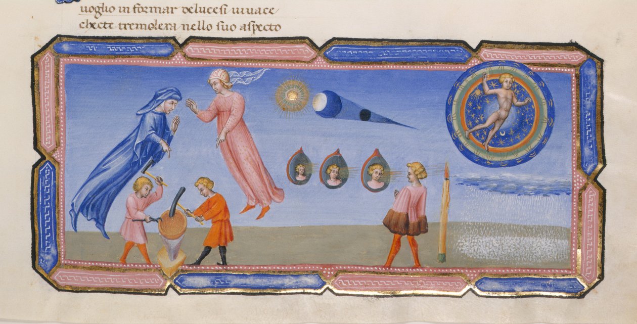 O céu da lua de Giovanni di Paolo