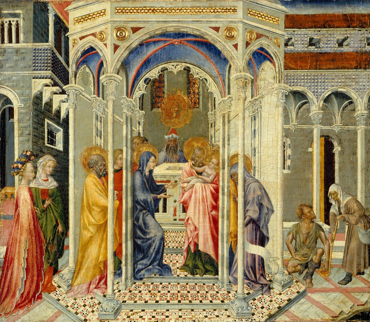 A apresentação de Cristo no templo, c.1435 de Giovanni di Paolo di Grazia