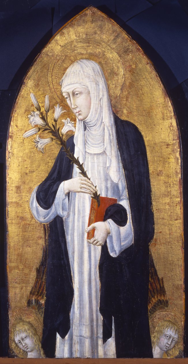 Santa Catarina de Siena (1347-1880), c.1462 (têmpera no painel) de Giovanni di Paolo di Grazia