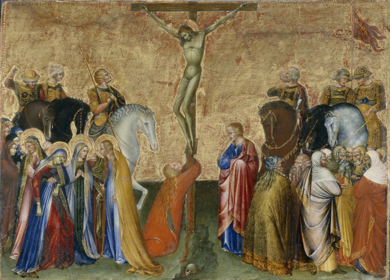 A Crucificação de Cristo, c.1426 (têmpera sobre madeira de choupo) de Giovanni di Paolo di Grazia