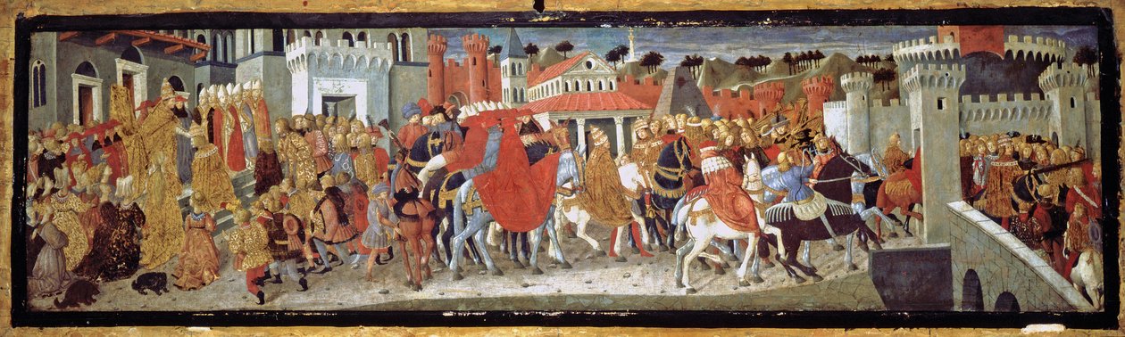 Frederico III e Leonora de Portugal em Roma, 1452 de Giovanni di Ser Giovanni,