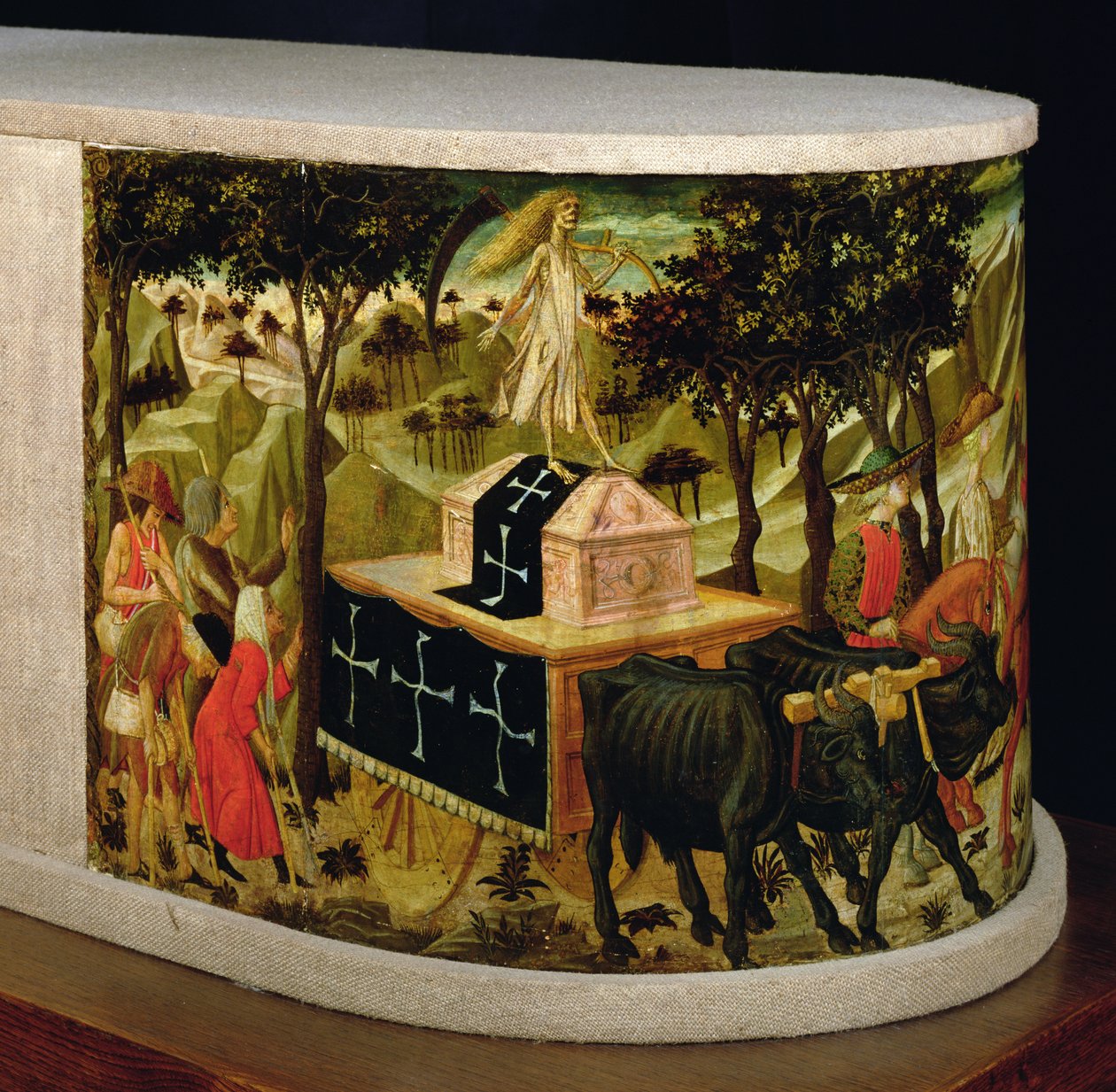 Triunfo da Morte, inspirado pelos triunfos de Petrarca (1304-74) de Giovanni di Ser Giovanni Scheggia