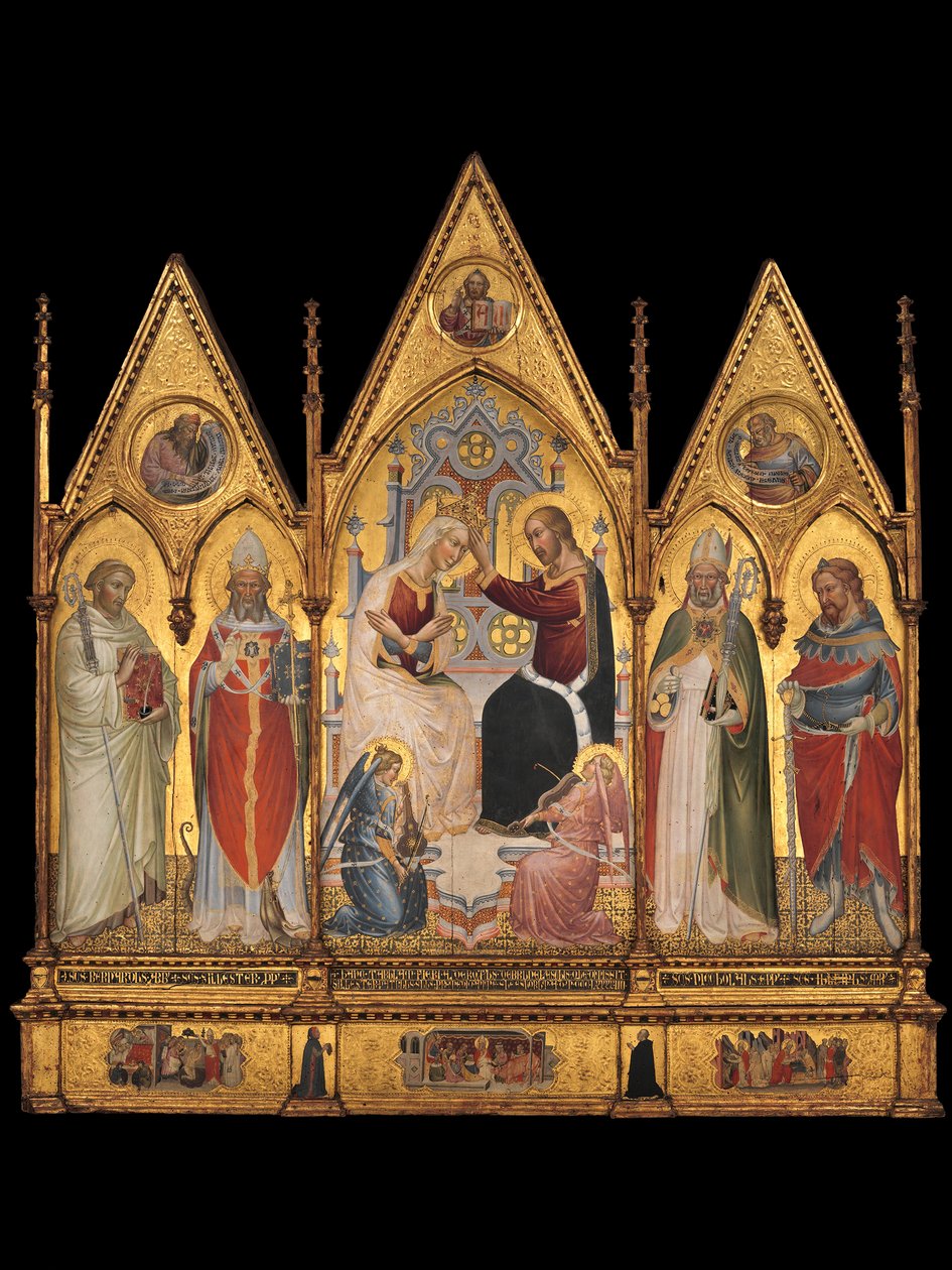 A Coroação da Virgem e dos Santos, 1394. de Giovanni di Tano Fei