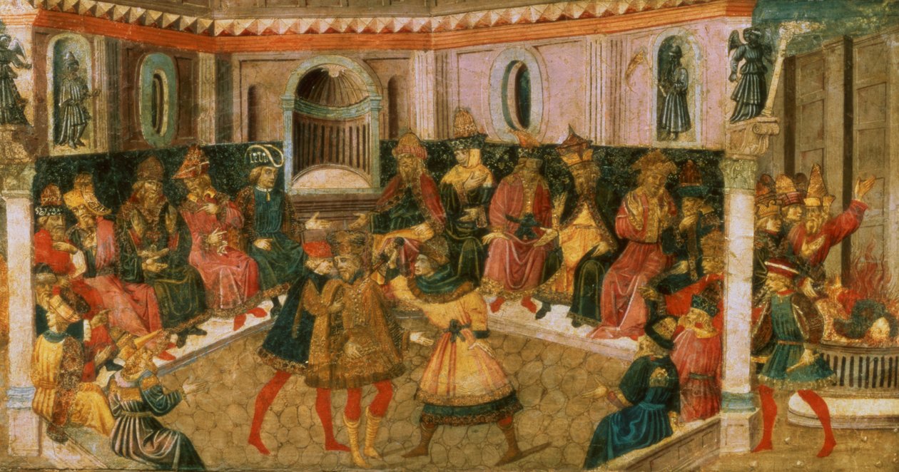 A morte de Júlio César, c.1446-50 (painel) de Giovanni di Tommaso Angelo