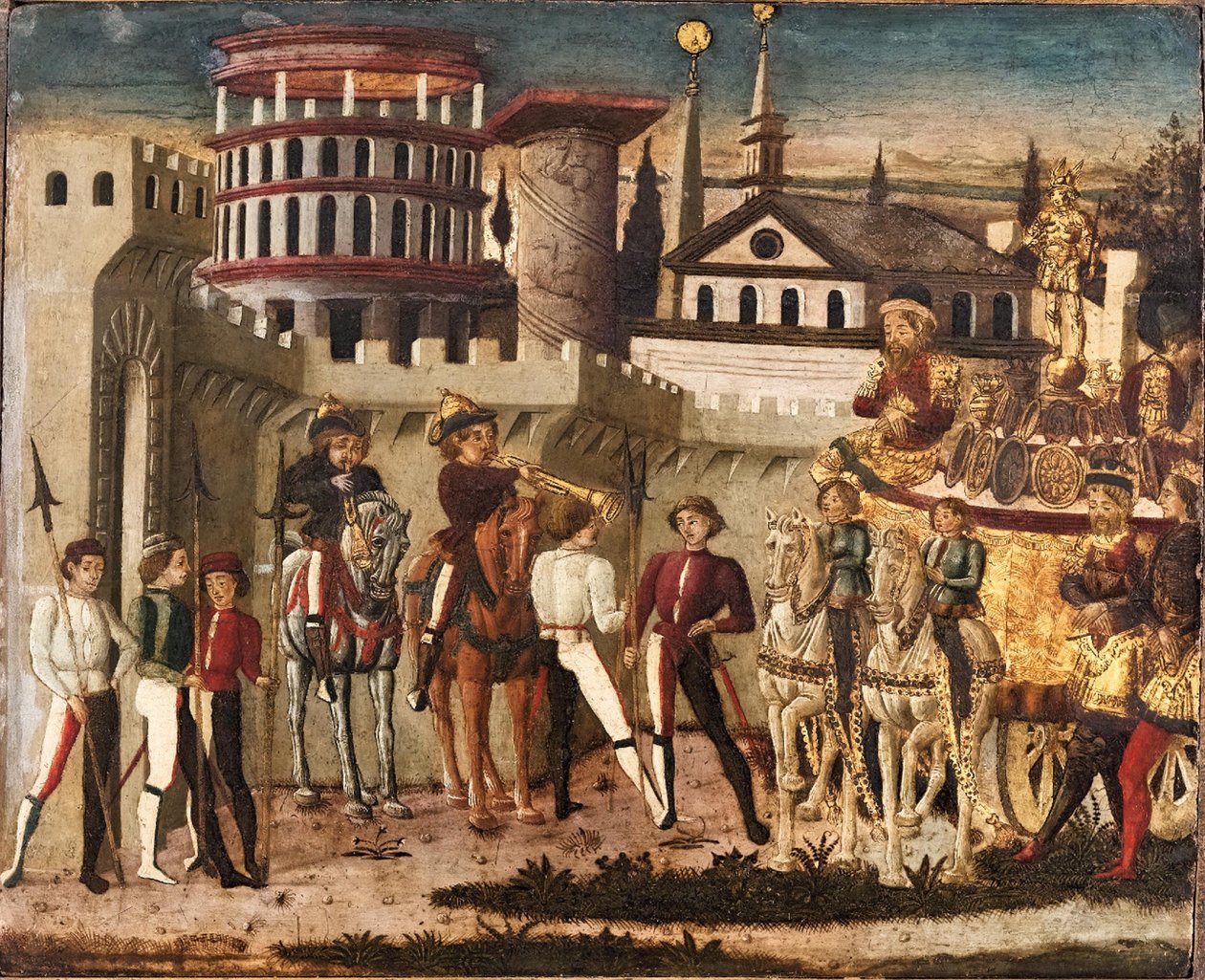Cena de triunfo à moda antiga de Giovanni Di Ser Giovanni Guidi