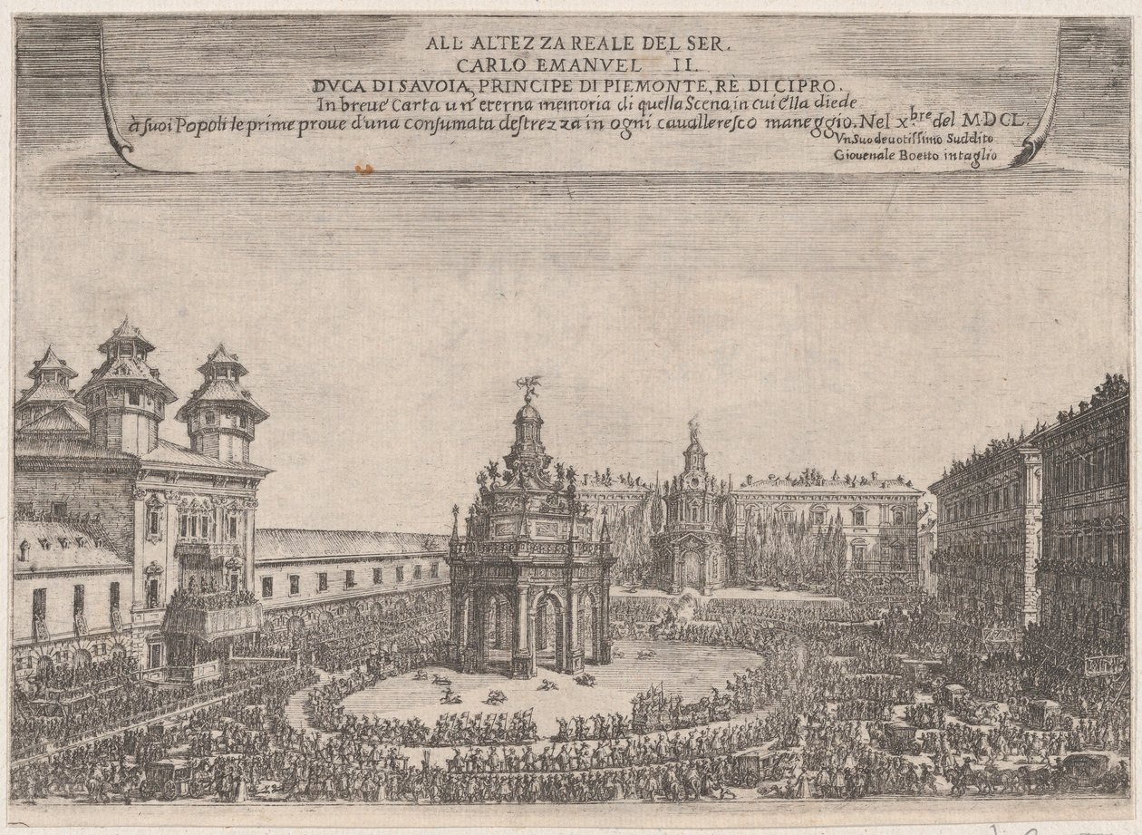 Festival em Turim, outubro de 1650, de Giovenale Boetto