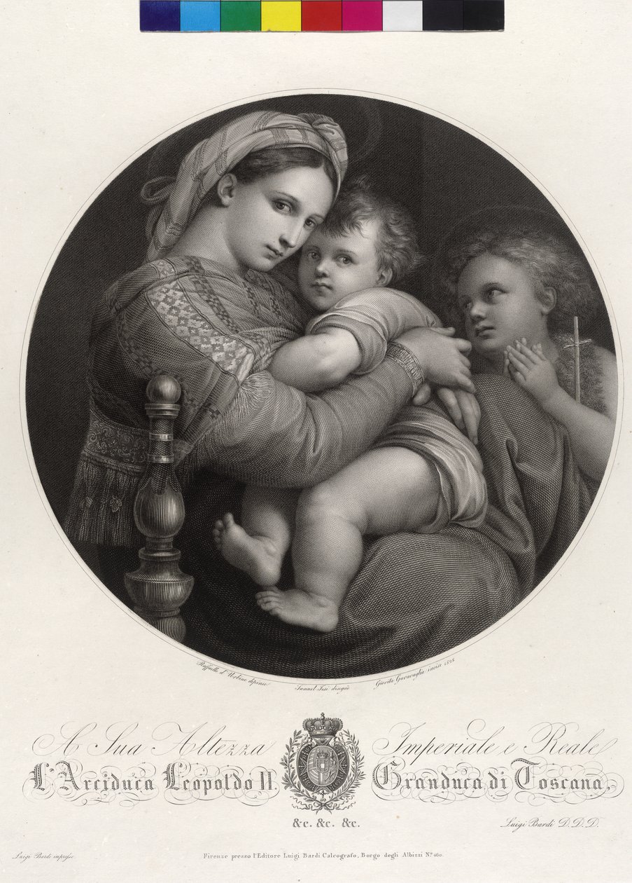 Maria com o menino - Madonna della Sedia de Giovita Garavaglia