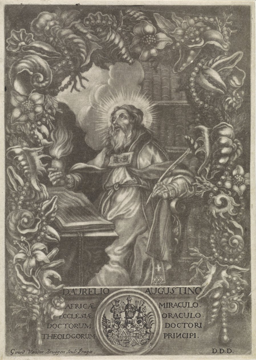 Portret van H. Augustinus de Girard van der Bruggen
