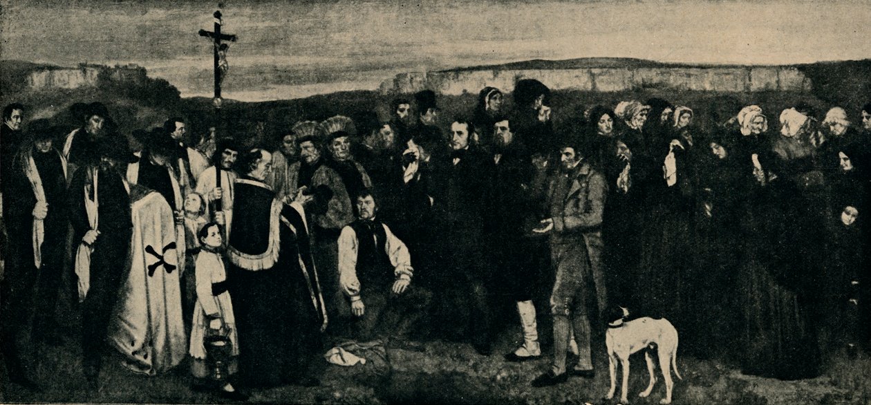 Funeral em Ornans, c1850, 1935. de Giraudon
