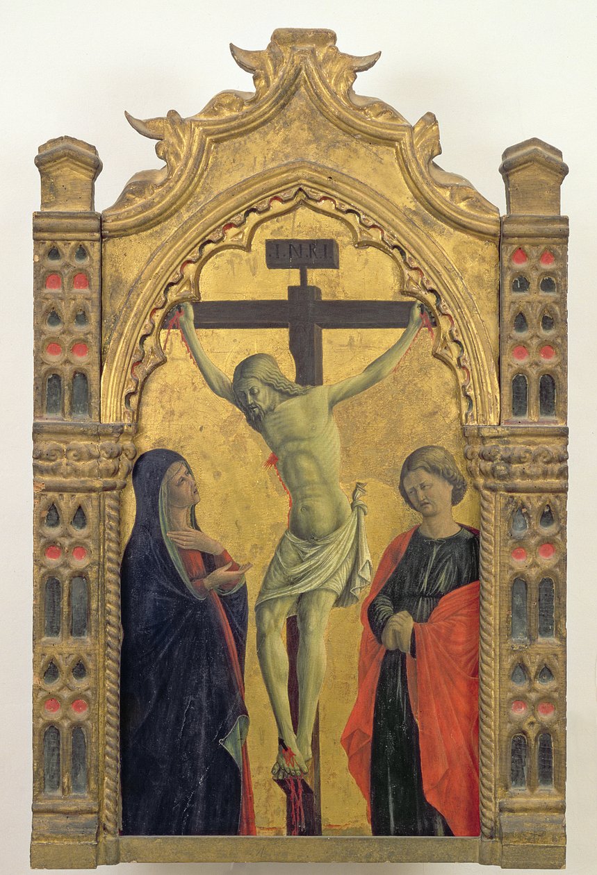 Crucificação (tempera no painel) de Girolamo Giovanni