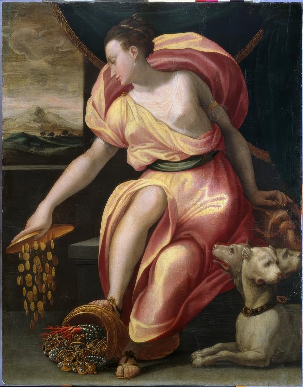 Alegoria da riqueza de Girolamo Macchietti