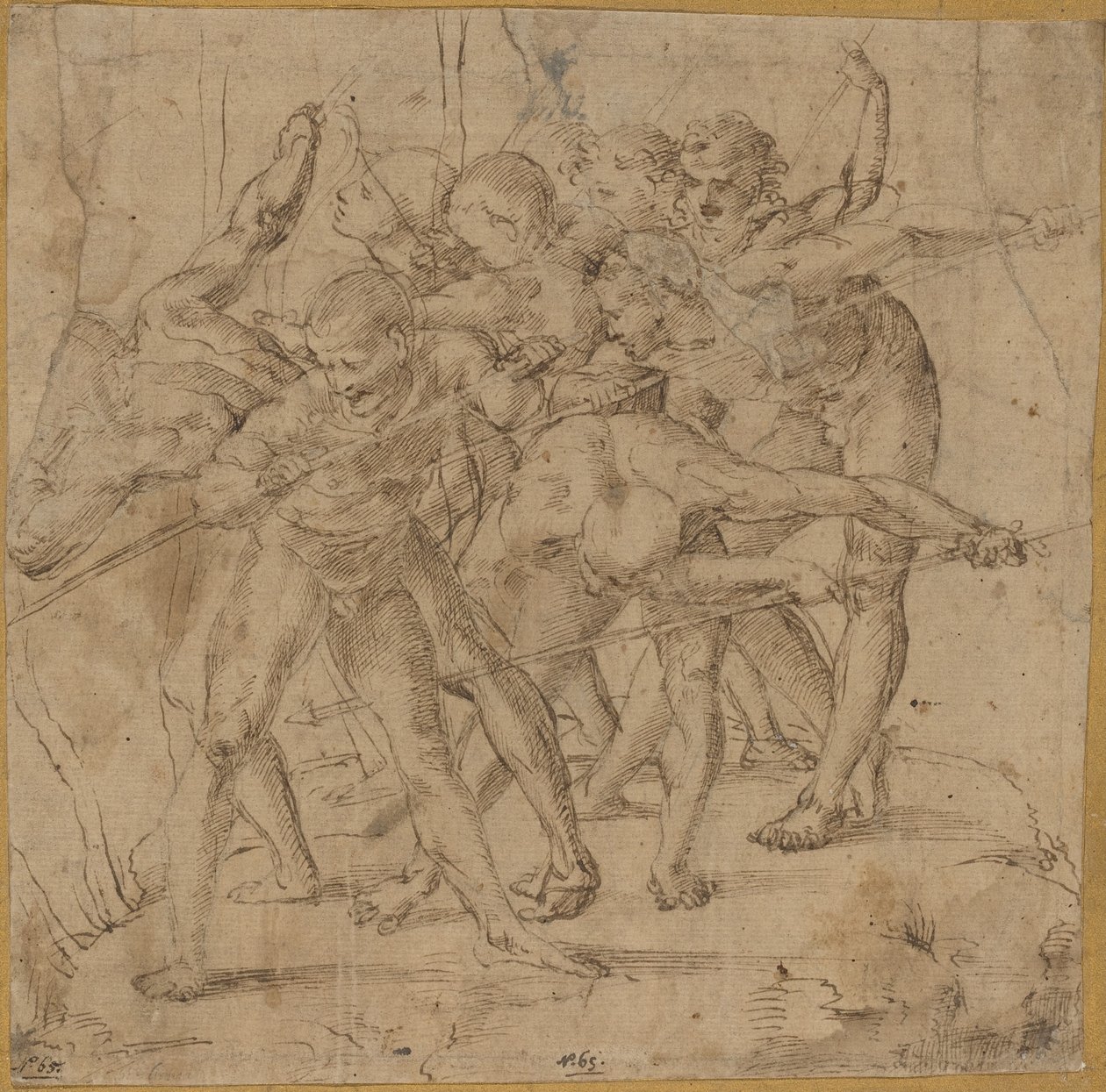 Cena de batalha de Girolamo Genga