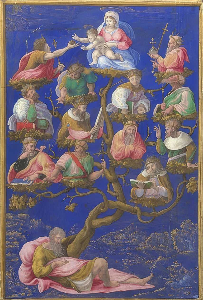 A árvore de Jesse. Por volta de 1535 de Girolamo Genga