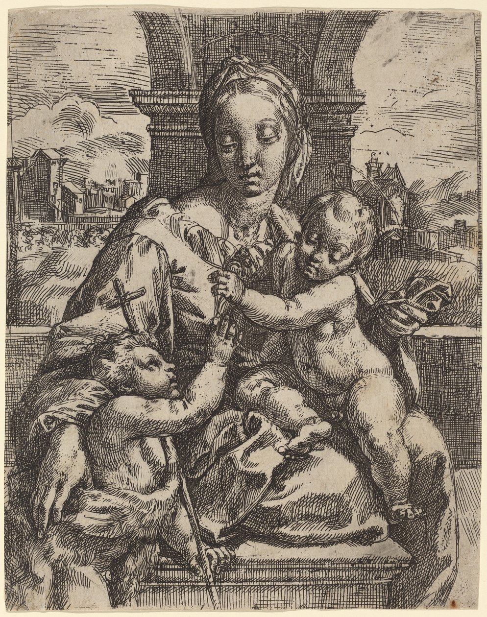 Madonna Aldobrandini de Girolamo Imperiale I after Raphael
