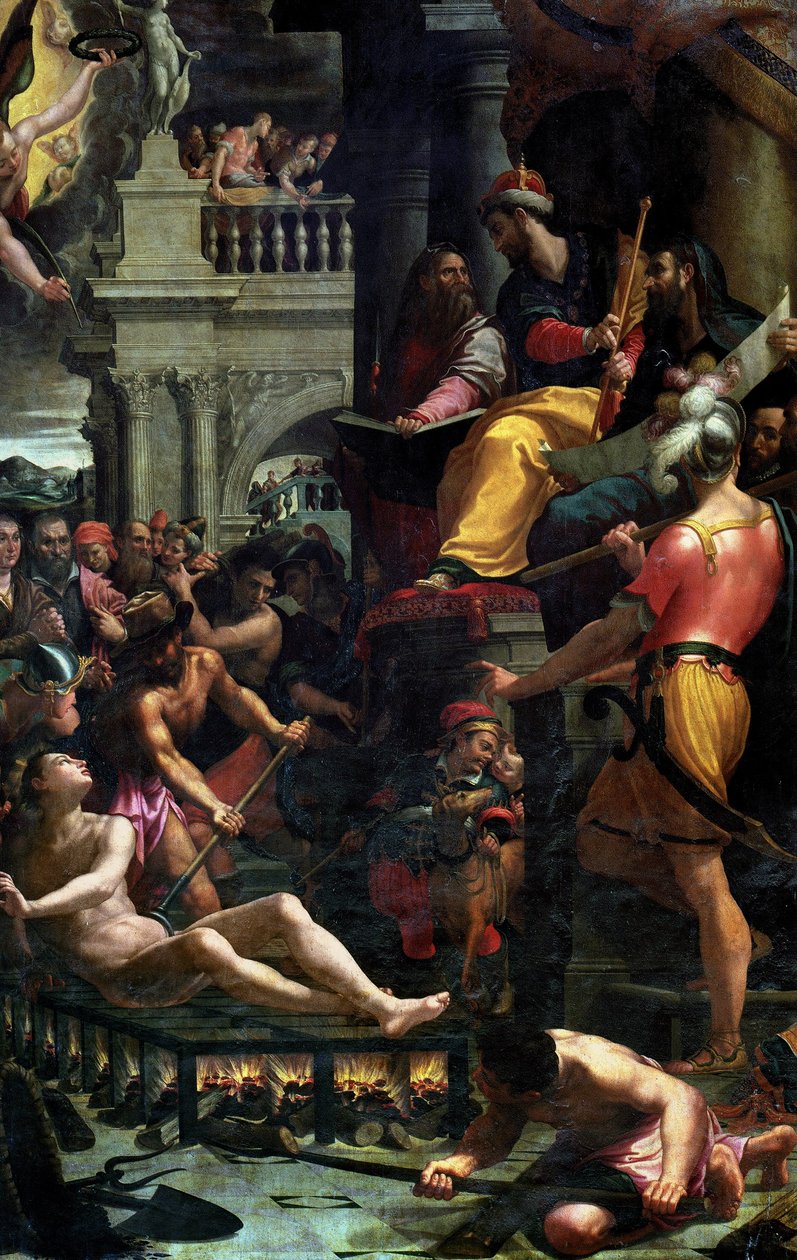 O martírio de São Lourenço, 1573 de Girolamo Macchietti