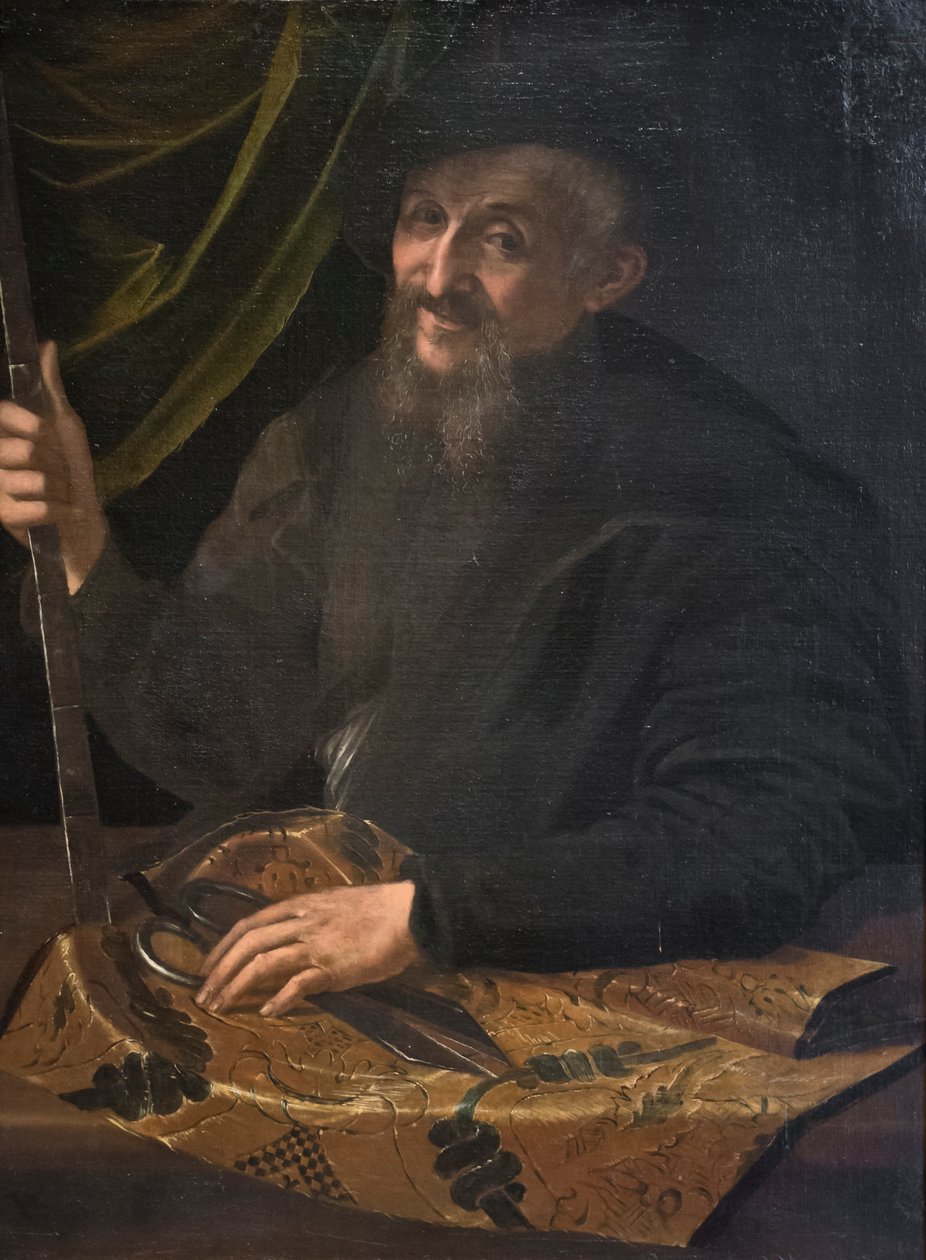 Retrato de um alfaiate de Girolamo Mazzola Bedoli