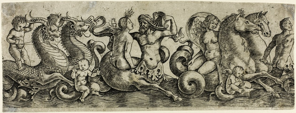 Friso com Tritões e Ninfas de Girolamo Mocetto