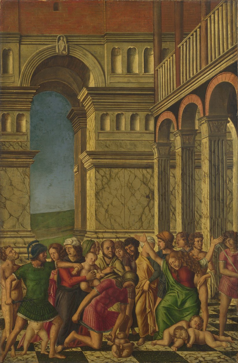 O Massacre dos Inocentes, ca 1510-1520 de Girolamo Mocetto