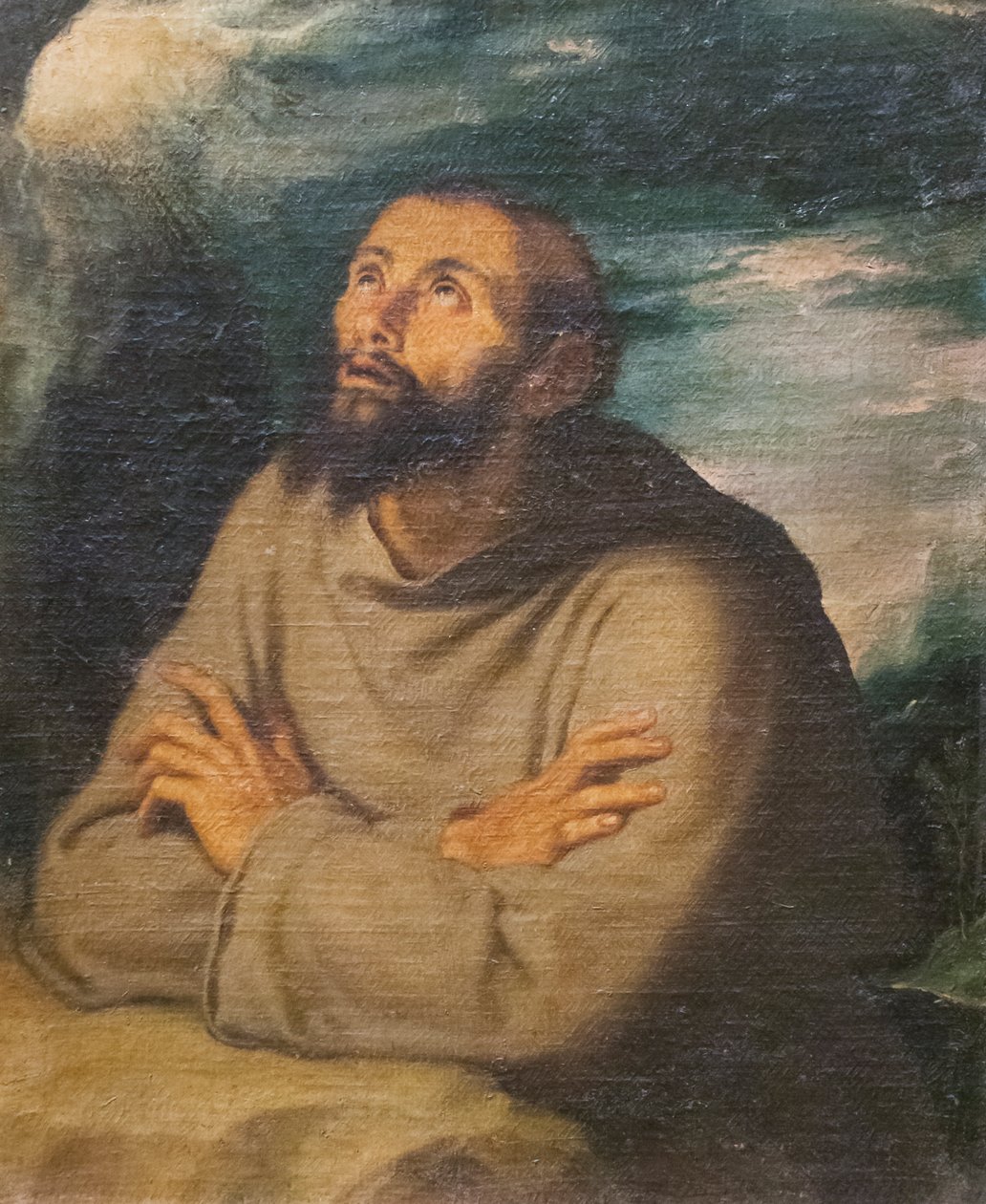 São Francisco de Assis (óleo sobre tela) de Girolamo Muziano