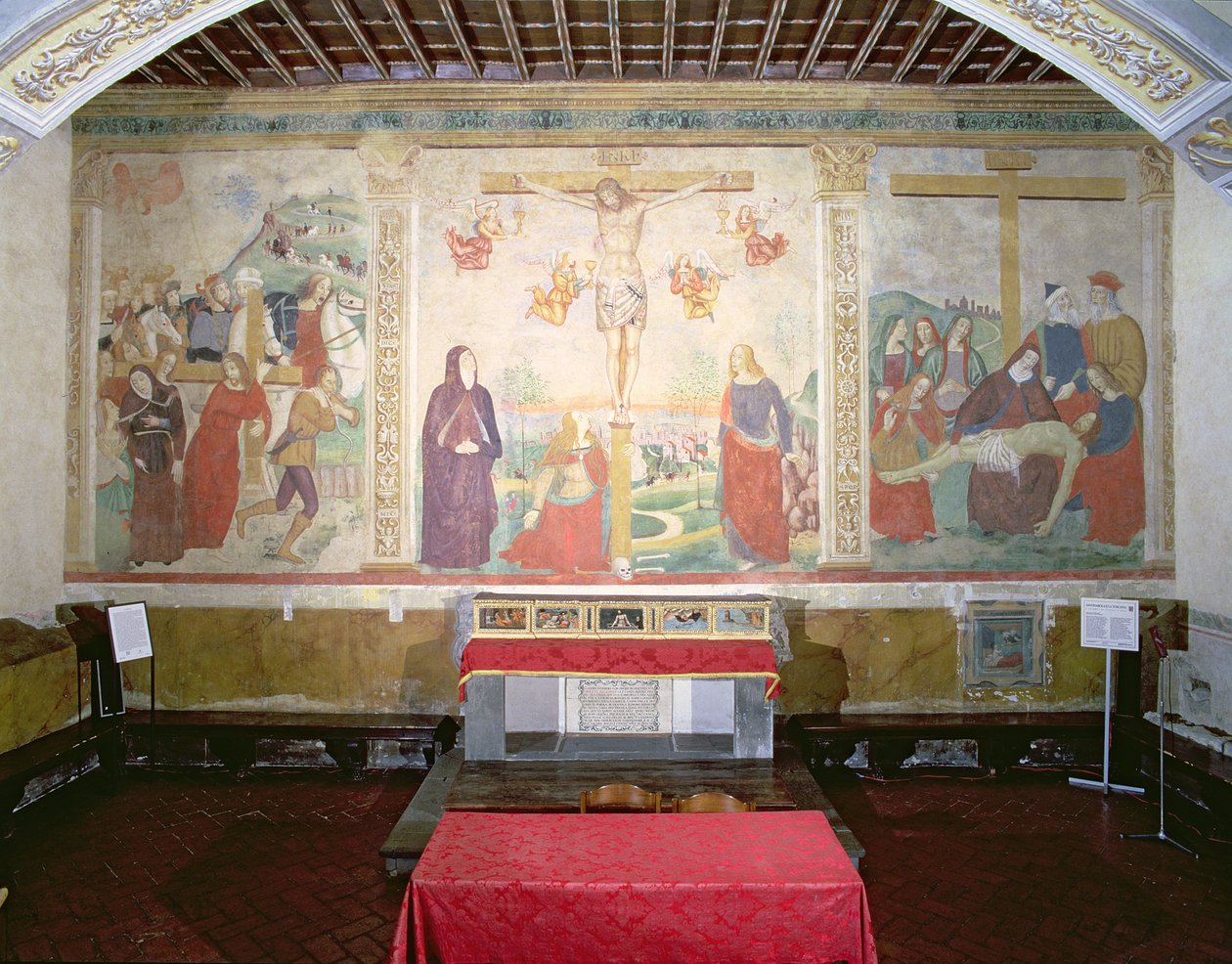 O Caminho do Calvário, A Crucificação, O Depósito, a partir da Casa Capitular de Girolamo Ristori