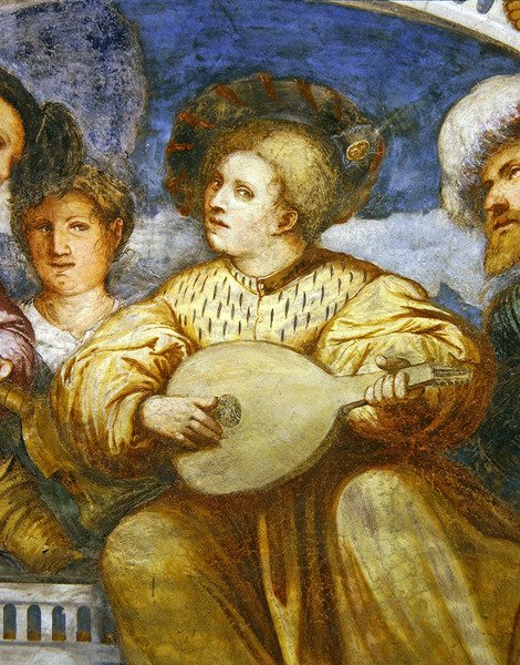 Beze, detalhe do concerto, 1532 de Girolamo Romanino