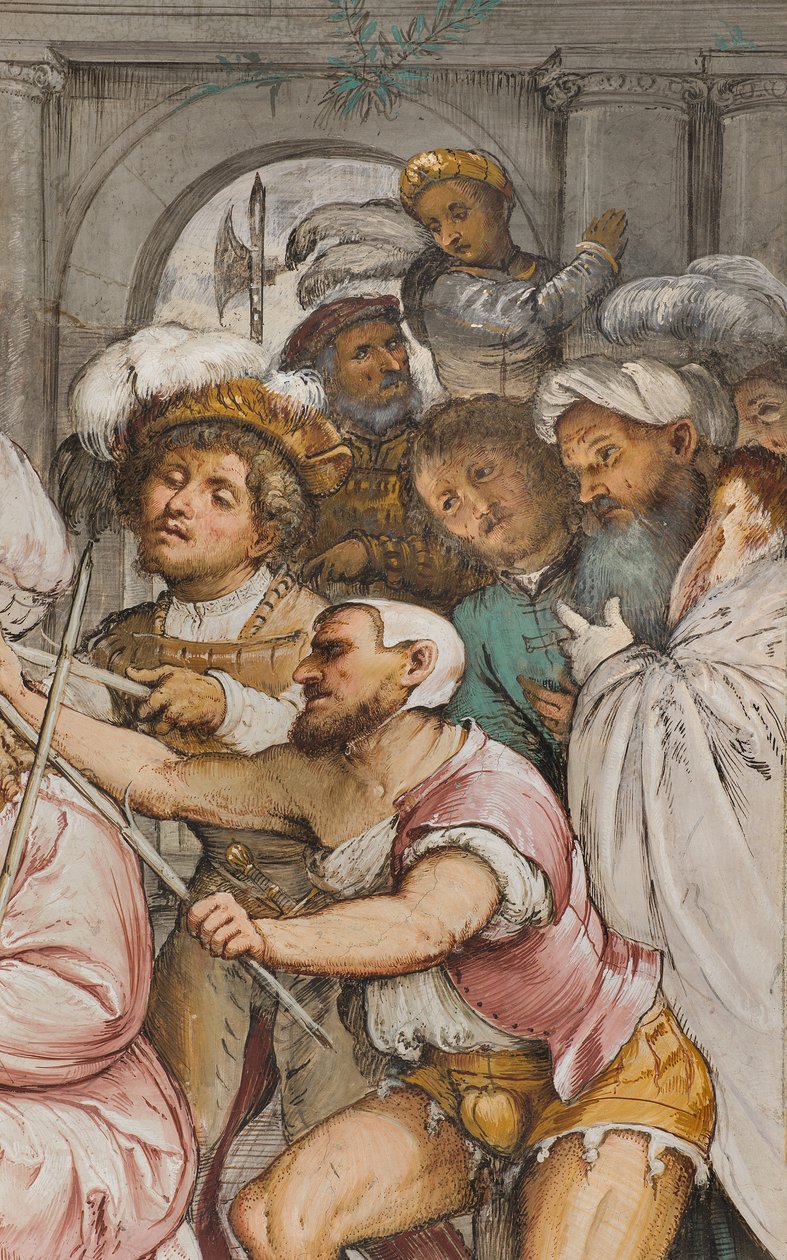 Nave Central, Quarta Espanha do Sul, Coroação de Espinhos, Girolamo Romanino de Girolamo Romanino