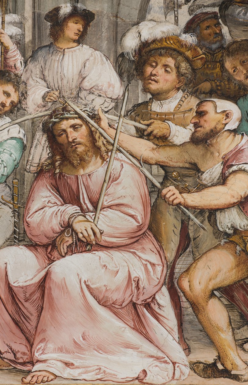 Nave Central, Quarta Espanha do Sul, Coroação de Espinhos, Girolamo Romanino de Girolamo Romanino
