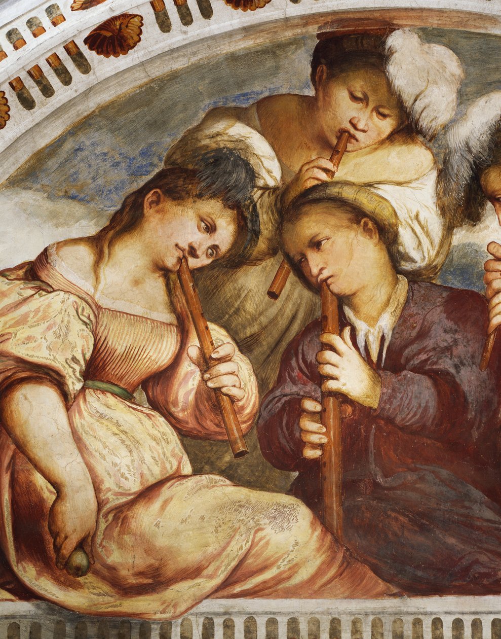 Concerto, quarteto de flautistas de Girolamo Romanino
