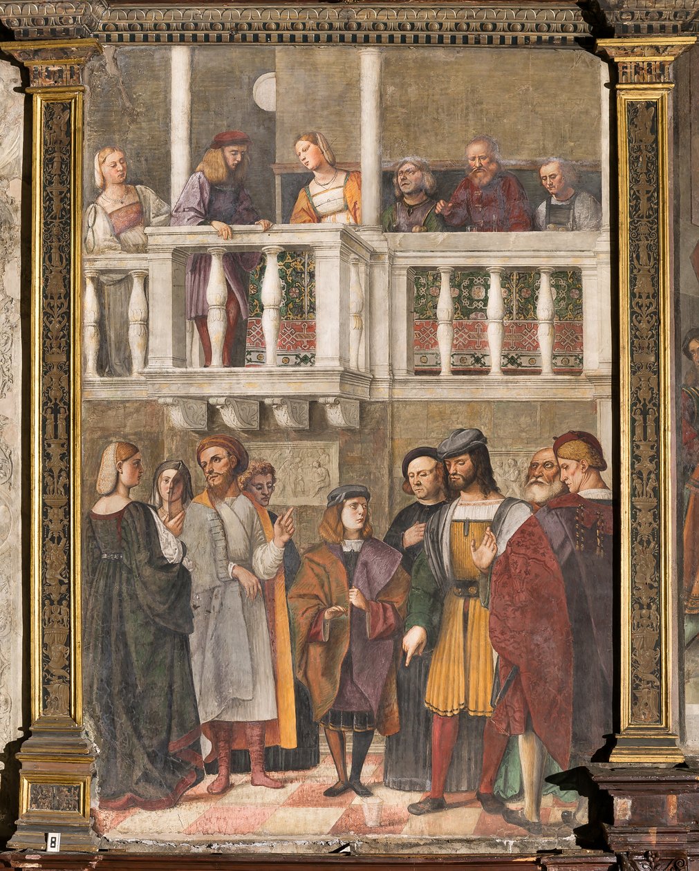 O Milagre do Vidro, Escola do Santo, Basílica de Santo Antônio (Basílica do Santo), Pádua, Itália de Girolamo Tessari