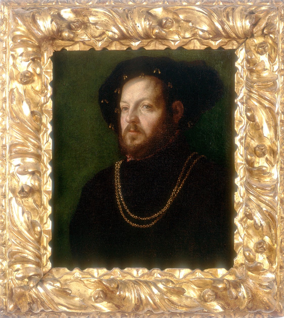 Retrato de um homem, obra de Girolamo da Carpi, conservado na Galleria Estense em Modena de Girolamo da Carpi