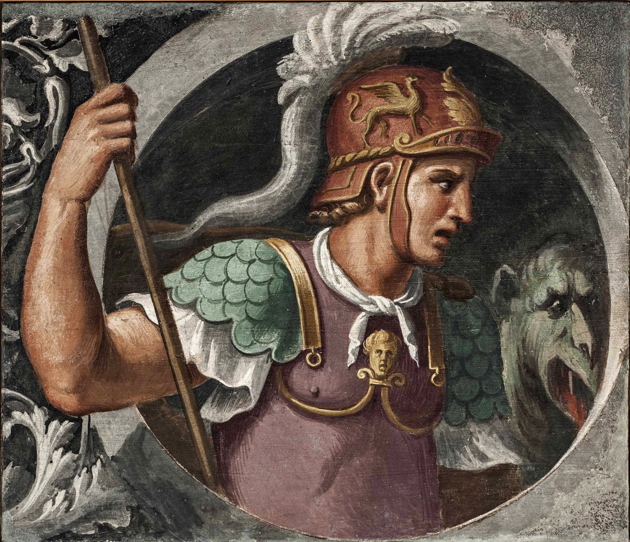 São Jorge par Girolamo da Carpi (1501-1556). Fresco, tamanho : 78x91, , Pinacoteca Nazionale, Ferrara de Girolamo da Carpi