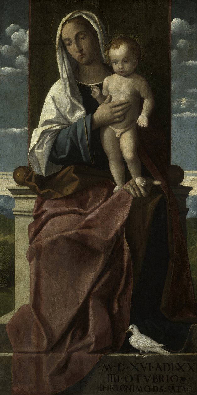 Virgem e Menino Entronizados de Girolamo da Santacroce
