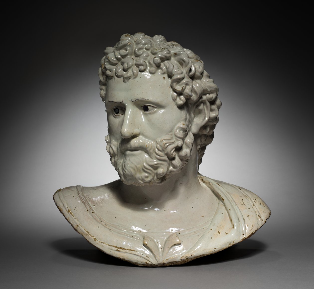 Busto de um herói ou imperador clássico de Girolamo della Robbia