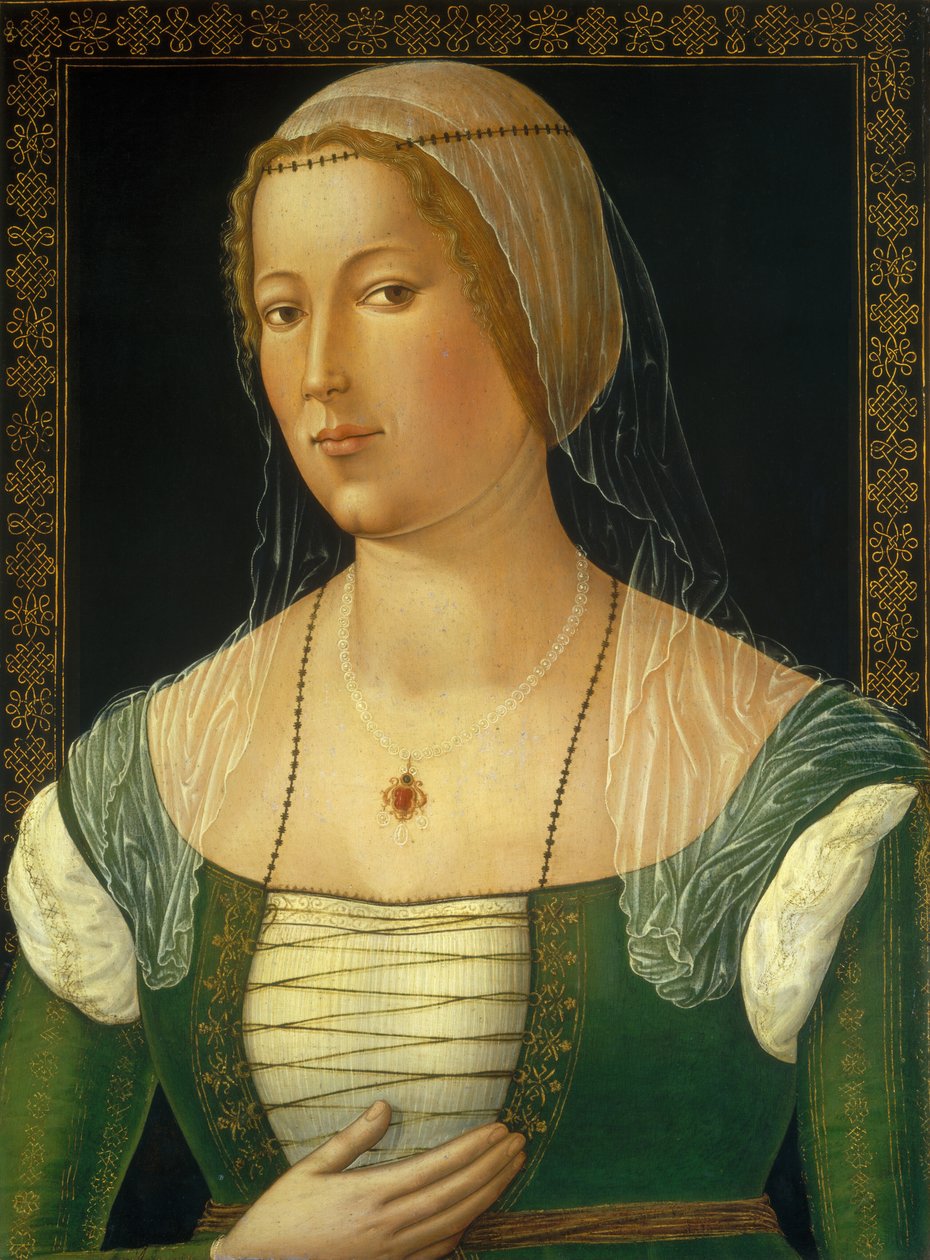 Retrato de uma jovem, c. 1508. de Girolamo di Benvenuto