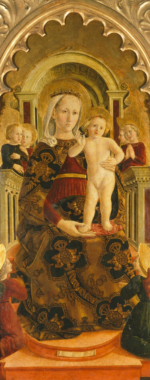 Madona Entronizada (pintura) de Girolamo di Giovanni di Camerino