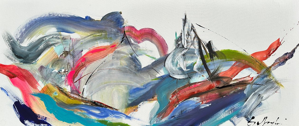 Lutar contra os elementos (pintura) de Gisela Gaffoglio