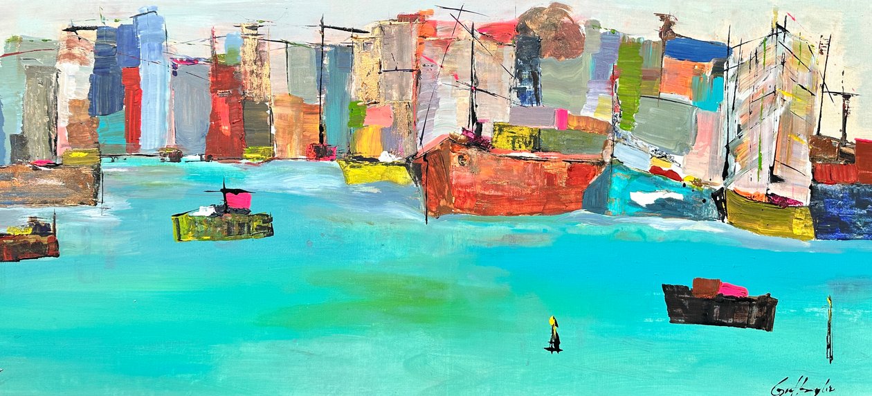 Muita vida (pintura) de Gisela Gaffoglio