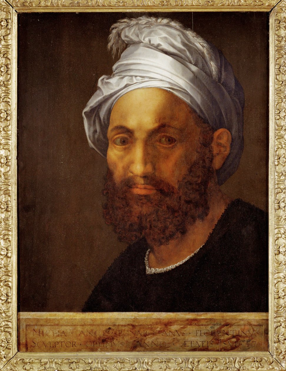 Retrato de Miguel Ângelo ... de Giuliano Bugiardini