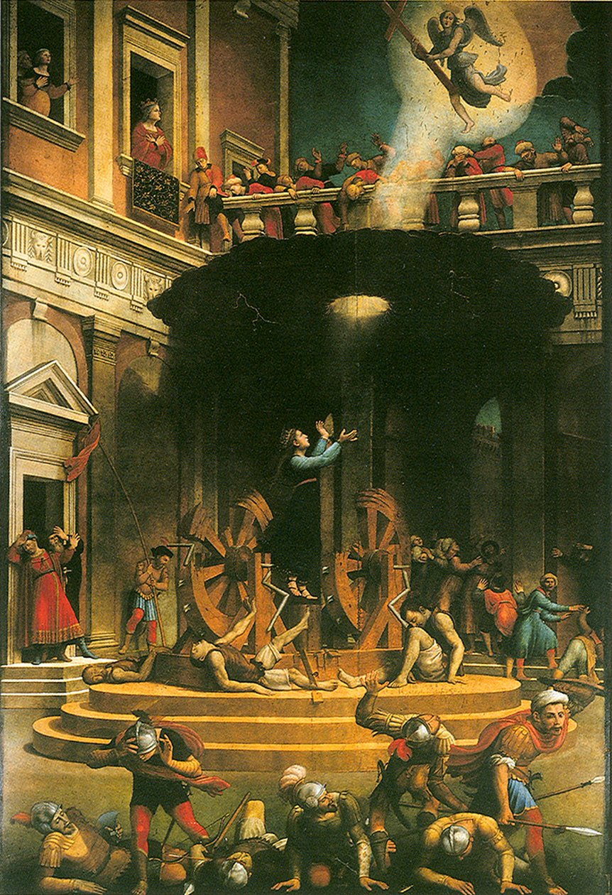 O martírio de Santa Catarina de Alexandria, 1530-1540 de Giuliano Bugiardini