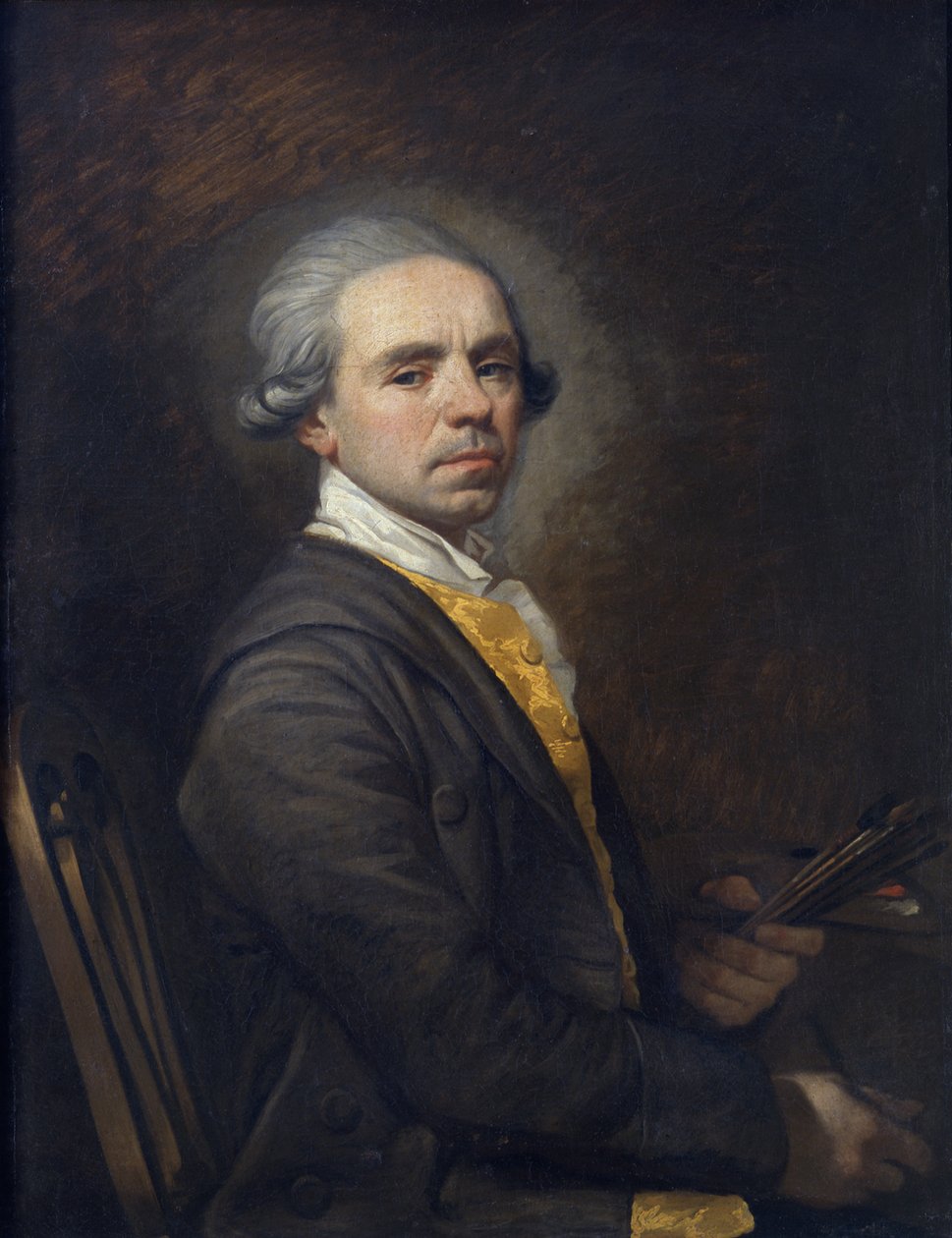 Auto-retrato, c.1780 (óleo sobre tela) de Giuliano Traballesi