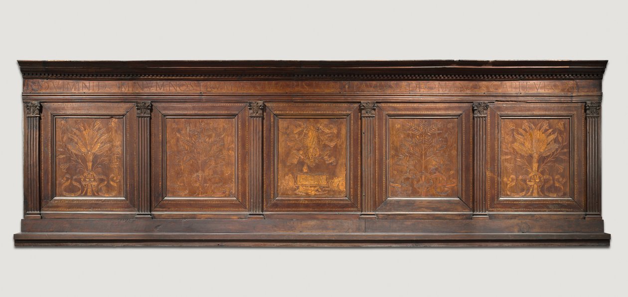 Painel superior de um armário de sacristia, c. 1460-1475. de Giuliano da Maiano
