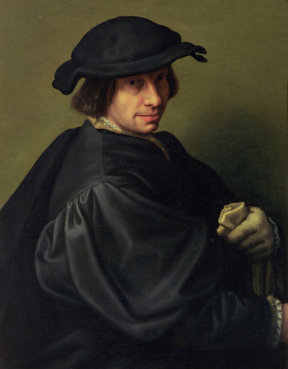 Retrato de Galeazzo Campi (1475-1536) o pai do artista, c.1530-40 de Giulio Campi
