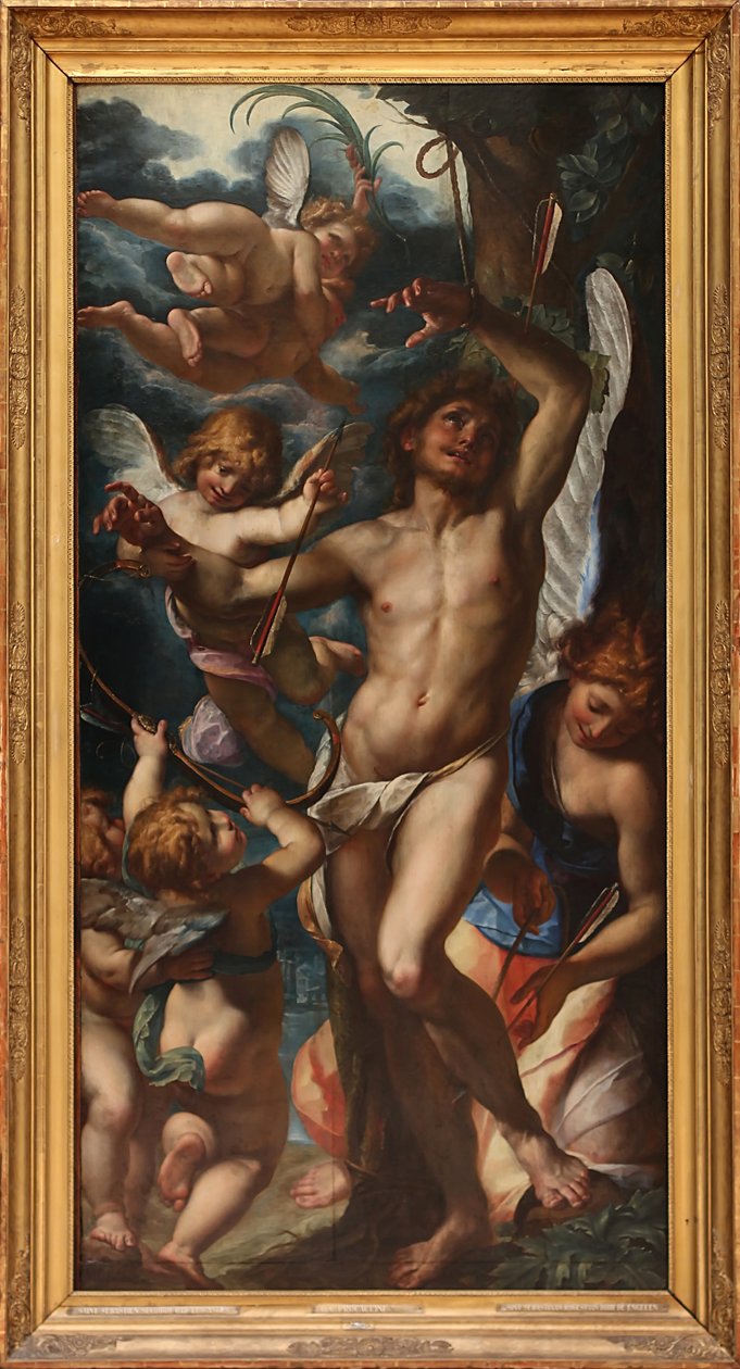 São Sebastião resgatado pelos anjos de Giulio Cesare Procaccini
