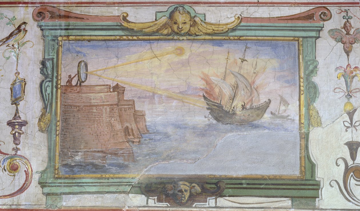 Espelhos Ardentes, Stanzio della Mattematica, 1587-1609 de Giulio Parigi